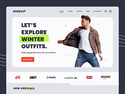 Clothing brand landing Page!