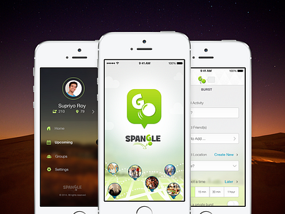 Spangle - iOS App Design and Experience iphone app spangle spangle app design spangle ios ux