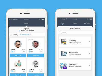 Consult with an expert #2 app flat ui ios ios app maven mobile mobile app mobile ui ui ux