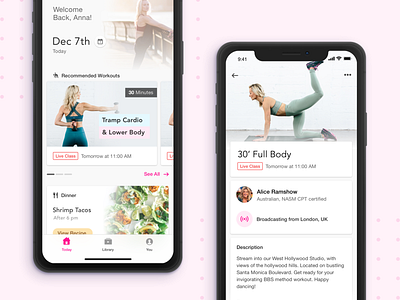 The "White" mode fitness flat ios mobile app nutrition ui ux