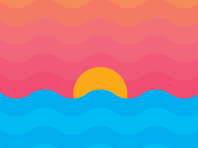 Summer Sunset by Cara Jackson on Dribbble