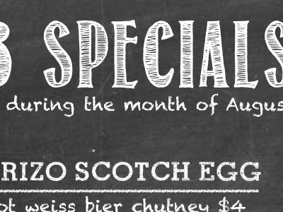 Chalky Specials