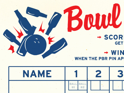 Bowling with PBR - Score Sheet for The Highball bowling cara jackson