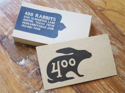 400 Rabbits Business Cards