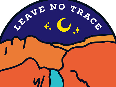 Leave No Trace hiking landscape leave no trace moon night outdoors western