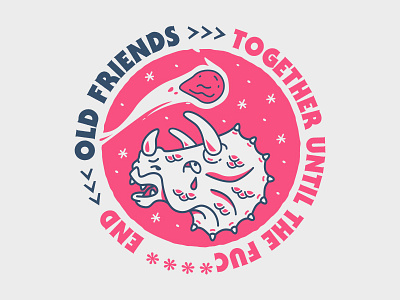Old Friends design friendship illustration stars tattoo art vector waikiki