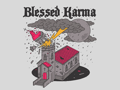 Blessed Karma. Part I. design icon illustration stars tattoo art waikiki