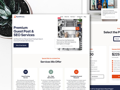 landing page design rankwisely