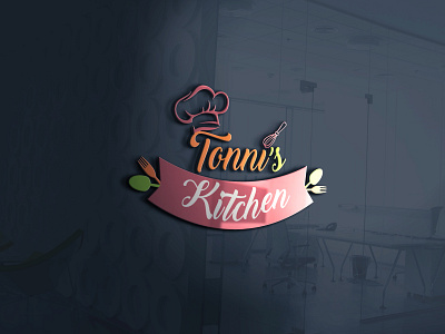 Tonni's Kitchen adobe illustrator creative creative design design food logo food logo design illustraion kitchen kitchen logo logo logo design