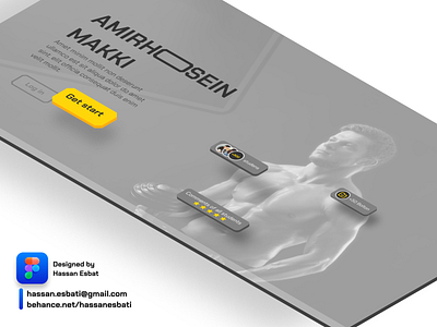 Fitness landing page design