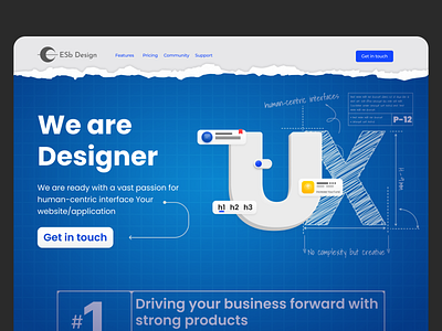 Design Agency Landing page 3d branding concept design design figma graphic design landing page logo ui ui design web design