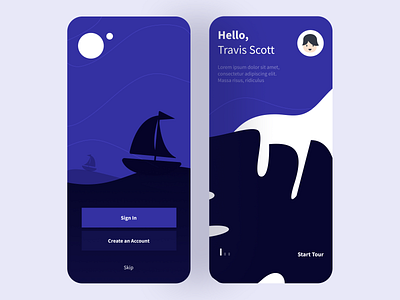 Onboarding Exploartion app branding colours design flat illustraor illustration minimal typography vector