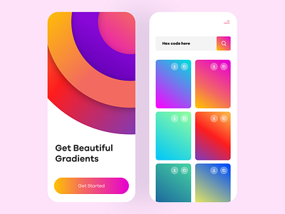 Gradient app concept