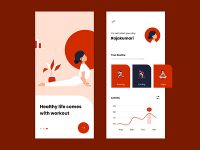 Fitness app concept