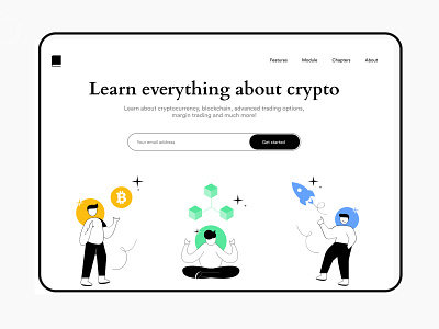 Learn Crypto - Web design