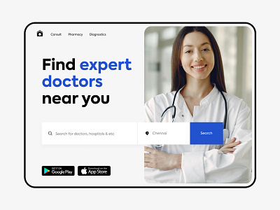 Find doctors - Web design branding clean colours design doctor doctor appointment doctors logo minimal practicing ui web web design webdesign website website design