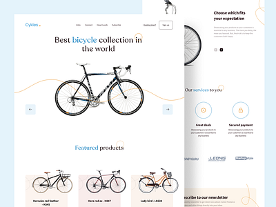 Cykles - Web design branding branding design buy clean clean ui colours cycle cycles design flat online shop online store shopping typography ui ui design uiux web web design website