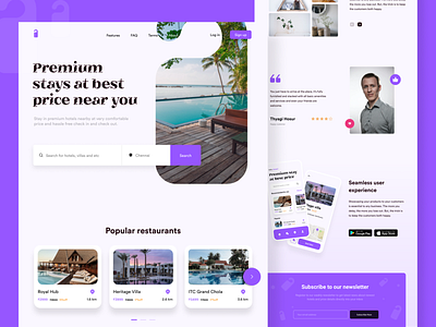 Hotel booking - Web design branding clean ui colours design hotel hotel booking hotel branding hotels logo practicing ui ui design uidesign uiux ux web web design webdesign website website design