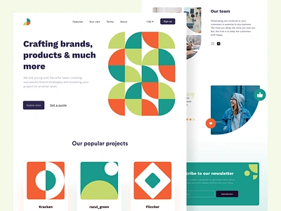 Patterns - Web design branding color colors colours design download full website geometric green illustraor illustration minimal pattern practicing typography ui ui design vector web web ui