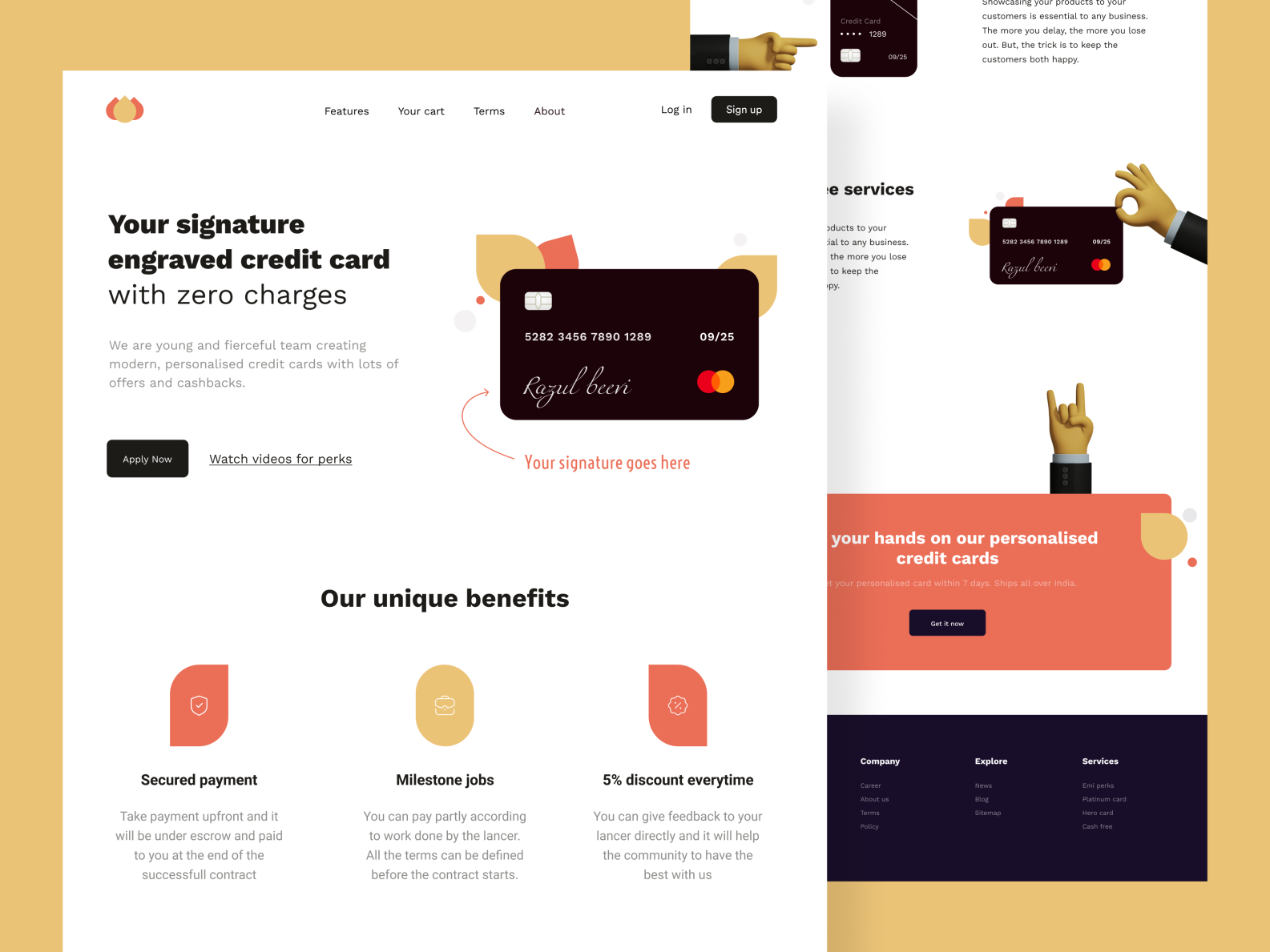 Cc - Web Design By Karthik Rajendiran On Dribbble