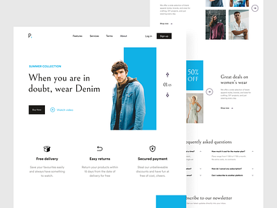 Fashion e-commerce - Web design branding clothes clothes shop colours design dress dresses fashion fashion brand fashion design flat logo online shop practicing typography