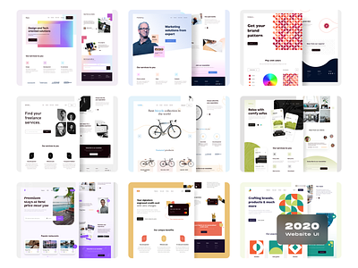 Web UI exploration 2020 2020 branding clean colours design download illustration minimal practicing trend typography ui ui design uidesign vector web web design web ui webdesign website