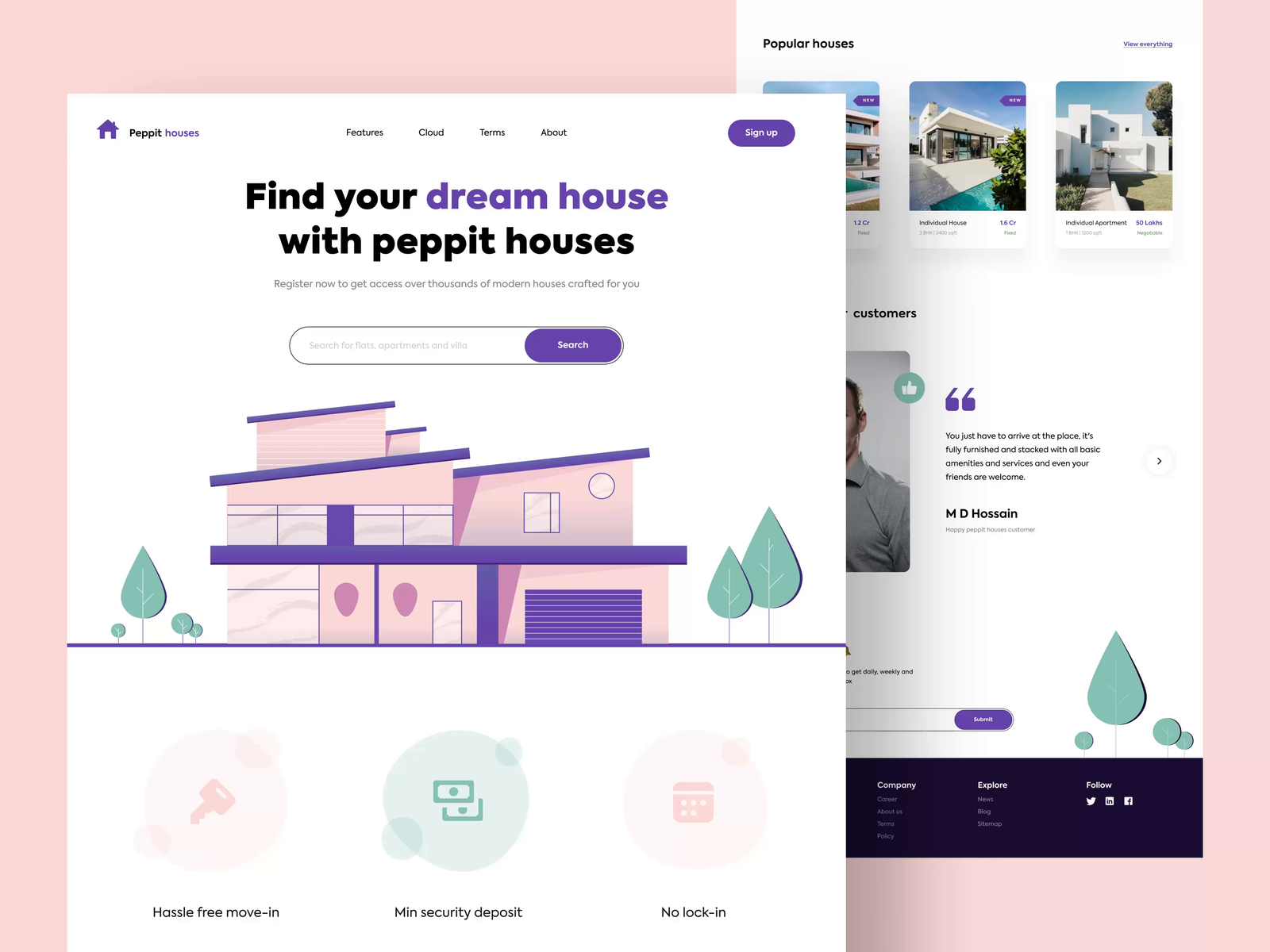 Homepage exploration by Karthik Rajendiran on Dribbble