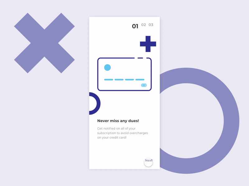 Onboarding screens