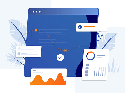 Price graph infographic illustration