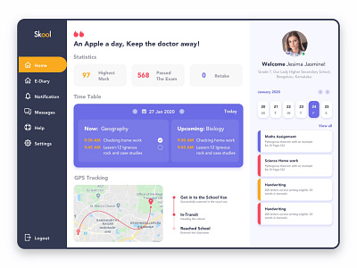 Web UI - skool branding design logo school school management sketch ui vector web webdesign website design