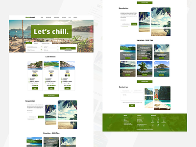 WorldTravel - Travel agency webdesign design green simple design travelagency traveling ui webdesign white