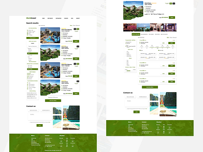 WorldTravel - Travel agency webdesign / Subpages design green simple design travel travelagency traveling ui webdesign yellow