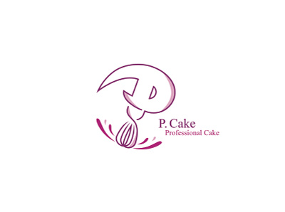 Logo P. Cake | 2017 advertising aminebrahimi brand branding corporate design design graphic logo logodesign logotype vector برند تبلیغات طراحی لوگو لوگو لوگوتایپ نشانه گرافیک