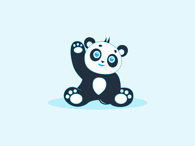 Hey Panda adobe illustrator adobe ilustrator art cool cool design design graphics design illustration illustrator panda panda bear panda logo vector
