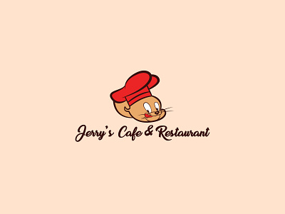 Jerry Cafe & Restaurant adobe ilustrator branding cafe cool design design graphic graphics design illustration jerry logo logo art logo design restaurant