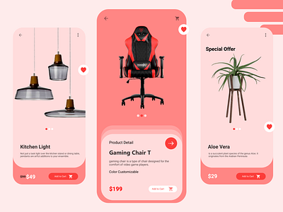 Furniture E-Commerce App | IOS Design