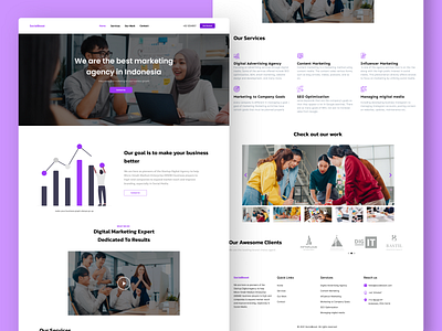 SocialBoost - Marketing Agency Landing Page Design