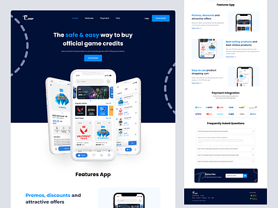 TP Shop - Application Landing Page