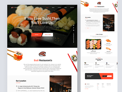 Restaurant Landing Page - Budi Restaurant