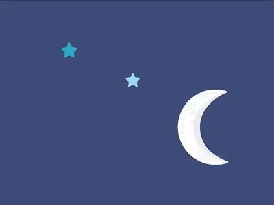Comet Moon Star animation