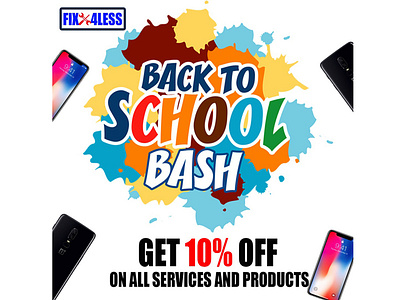Back To School advertisement back to school branding color balancing color combination commercial design graphic design logo mobile poster typography