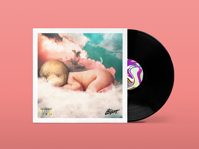 Baby Pluto Album Cover album album cover atake attack baby design don toliver eternal graphic design illustrator lil uzi luv pluto spotify travis scott typography vert vinyl vs world