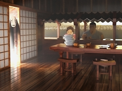 Studio Ghibli Render 3d animated anime arnold c4d cinema cinema 4d ghibli japanese art lighting logo maya modelling rendering texture