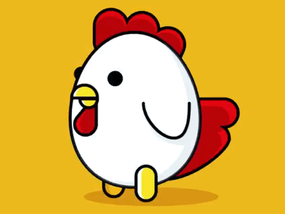 Chickens can’t fly?! after effects animation dribbble inspired illustrator