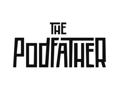 The Podfather - Ricky Gervais branding film gervais godfather goodfellas icon illustration illustrator karl logo mafia pilkington podfather retro ricky scorcese trilogy typography ux vector