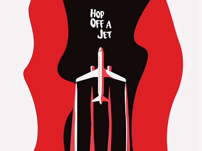 Hop Off A Jet album deluxe fun hand lettering homepage hop illustrator jet music off plane so much fun sound spaceship takeoff thug thugger travis scott yngthug young