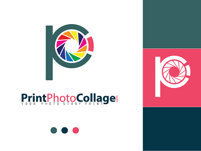 Print Photo Collage icon logo logo design