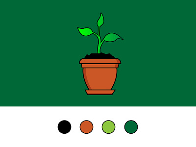 Plant pot logo