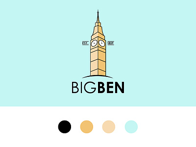 Big Ben branding icon illustration logo logo design vector