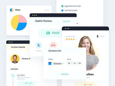 Abstract UI for Features Pages branding design homepage icons identity illustration interface landing page ui website